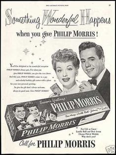 an old advertisement for phillip's toothpaste featuring two people holding a box