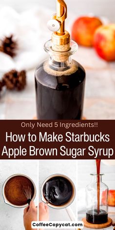 how to make starbuck's apple brown sugar syrup