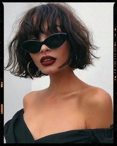 French Bob Haircut with Fringe Pony Ideas, French Girl Hair, Bangs Ideas, Super Hair, Short Wavy, Penteado Cabelo Curto, Grunge Hair