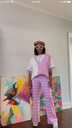 Pink Eclectic, Kitsch Fashion, Sleeveless Trench Coat, Sleeveless Trench, Fashion Bible, Thrift Inspo, Animal Print Pants, Work Fits, Outfits For Work