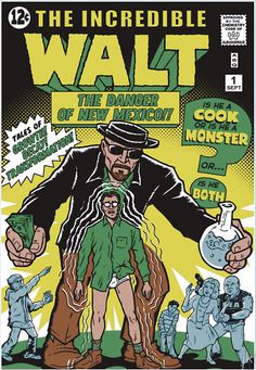 an old comic book cover for the incredible wall