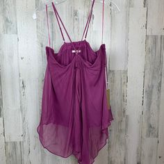 Matty M Lined Silk Cami Size L Nwt Purple Cami Top For Party, Mauve Beach Top For Summer, Mauve Summer Beach Top, Purple Cami Top For Summer, Purple Cami Top For Spring, Purple Spaghetti Strap Tops For Summer, Purple Spaghetti Straps Top For Summer, Chic Purple Spaghetti Strap Top, Silk Cami