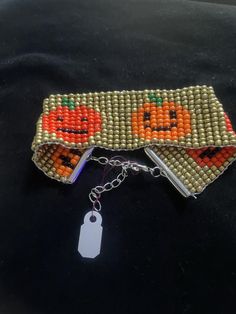 Beaded Bracelet 6 1/2" long with beads then with an adjustable clasp. 1.25" wide Labour Day, Halloween Shopping, Jewelry Bracelets, Beaded Bracelets, Accessory Gift, Pet Supplies, Display Homes, Electronic Accessories, Paper Party Supplies