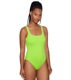 Polo Ralph Lauren Women's Martinique One Piece Swimsuit at SwimOutlet.com Pool Chlorine, Water Aerobics, Paddle Sports, Yellow Swimsuits, Polo Ralph Lauren Women, Swimsuits Hot, Match Me, Ralph Lauren Womens, Low Price