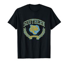 PRICES MAY VARY. Officially Licensed Southern University apparel. Show your support for the Jaguars with this Southern logo apparel! The soft material and digitally printed logo make this a great addition to any Southern Jaguars apparel collection! Go Jaguars! Wear this fan favorite Southern Jaguars apparel to the big game or just hanging our around the house. The unique vintage logo will let everyone know your affiliation with SU! Lightweight, Classic fit, Double-needle sleeve and bottom hem School Crew Neck T-shirt With Logo Print, Team Spirit Graphic T-shirt For School, Team Spirit Graphic Print School T-shirt, School Team Spirit Graphic T-shirt, School Graphic Tee With Logo Print, Sporty Logo Print T-shirt For School, School T-shirt With Logo Print, Crew Neck, Short Sleeve T-shirt With Logo For School, Logo Print Short Sleeve T-shirt For School