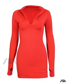 Zlily - Sensually Fitted Long-Sleeve Zip-Up Casual Sports Pencil Skirt with Collar Bodycon Long Sleeve Tops For Fall, Fall Bodycon Long Sleeve Tops, Spring Bodycon Long Sleeve Top, Bodycon Long Sleeve Top For Club, Long Sleeve Bodycon Top For Club, Wrap Around Skirt, Types Of Skirts, Types Of Collars, Pencil Skirt