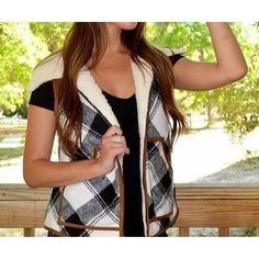 Thanks For Checking Out Our Fabulous Posh Closet!! All Of Our Items Are New With Tags! Never Worn Or Used <3 - Description: That Extra Layering Piece You Didn't Know You Needed! This Adorable Plaid Flannel Judith March Vest Is Trimmed With Faux Suede, Lined With Faux Shearling, And Has Exposed Zipper Details. It Also Has Two Front Pockets! Stay Warm And Stylish! - We Ship From Multiple Warehouses So It's Not Possible For Us To Bundle - Because All Of Our Merchandise Is Brand New And Often Times Judith March, Plaid Vest, Exposed Zipper, Zipper Detail, Color Shades, Womens Plaid, Plaid Flannel, Layering Pieces, Stay Warm