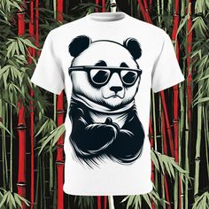 Introducing the Panda Cool Vibes Unisex T-Shirt 🐼🕶️👕   Elevate your style with the Panda Cool Vibes Unisex T-Shirt - a trendy design featuring a cool-looking panda ready to add a playful touch to your wardrobe. This versatile tee is not just a piece of clothing; it's a delightful expression of charm and coolness.   🐼 Panda Playfulness with a Dash of Cool 🕶️ The Panda Cool Vibes T-Shirt brings a sense of whimsy to your outfit with its charming design of a panda exuding playfulness and cool vibes. The laid-back aesthetic makes it a must-have for panda enthusiasts and those who appreciate a touch of lightheartedness in their fashion.   👕 Premium Comfort for All Occasions 🌞 Crafted from uniquely textured, thick, microfiber-knit fabric, this tee offers a premium, soft feel that remains l Panda Animal, Cool Panda, Cool Vibes, Panda Tshirt, Animal Shirts, Piece Of Clothing, Cool T Shirts, Effortless Style, Unisex T Shirt