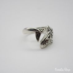 "Woman's Sterling silver Northwest Native ring with Orca Whale wrapped band. 925 silver. Measures approx. 13mm width from top fin to mouth (approx. 1/2\") Made in Mount Vernon, WA USA. Thanks for visiting!" Nickel-free Sterling Silver Open Band Jewelry, Nickel Free Sterling Silver Open Band Jewelry, Symbolic Nickel-free Open Ring Jewelry, Nickel Free Symbolic Open Ring Jewelry, Nickel-free Symbolic Open Ring Jewelry, Adjustable Silver Engraved Ring, Adjustable Silver Engraved Ring Fine Jewelry, Adjustable Silver Engraved Fine Ring, Bohemian Silver Rings With Polished Finish