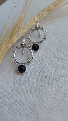 BUY 2 GET 1 FREE If you haven't decided which of these beautiful boho style earrings to buy, I offer you an opportunity. When you buy 2 earrings, I will send you one boho earring as a gift. You can send a model of gift earring as a message or I'll send randomly.🎊            These Boho style , ethnic ,onyx earrings exude a blend of elegance and free-spirited charm. Each earring features a polished onyx gemstone, its deep black hue offering a striking contrast to the intricately detailed silver s Bohemian Sterling Silver Drop Earrings, Black Bohemian Earrings With Ear Wire, Bohemian Sterling Silver Drop Plug Earrings, Handmade Bohemian Sterling Silver Plug Earrings, Bohemian Sterling Silver Earrings, Silver Bohemian Earrings For Everyday, Bohemian Silver Earrings For Everyday, Bohemian Round Hoop Earrings For Everyday, Bohemian Circle Earrings