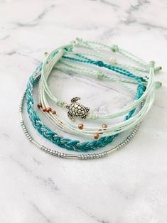 Sea Turtle Pack, Pura Vida Style Bracelet, Bracelet Set, Bracelet Pack, Beachy Bracelet, Surfer Bracelet, Braided Bracelet, Waterproof - Etsy Bracelet Pack, Surfer Bracelets, Ankle Jewelry, Set Bracelet, Fun Bracelet, Clay Bracelet