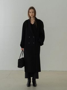 Composition : Wool 90% and Nylon10%Color : blackCountry of Origin : Republic of Korea Mac Coat, Coat Black, Black Coat, Mac, Composition, Jackets & Coats, Wool, The Originals, Clothes For Women