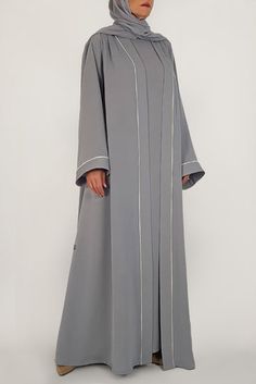 Open Gown Style, New Abaya Designs, Latest Abaya Designs, Abaya Outfit, Flowy Cardigans, Abaya Design