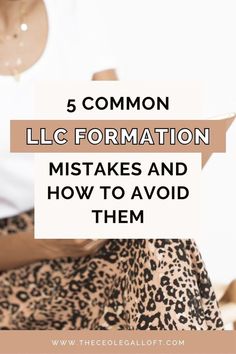 a woman sitting on her bed with the text 5 common l c formation makes and how to avoid them