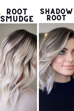 Root Smudge Blonde, Sand Blonde Hair, Shadow Roots Hair, Shadow Root Blonde, Pale Blonde Hair, Blonde Hair With Roots, Grey Blonde Hair, Hair Shadow