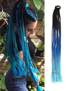 Colored Ponytail, Port Barton, Waterfall Braid Hairstyle, Soccer Hair, Festival Braids, Rainbow Braids, Fishtail Braid Hairstyles, Rainbow Hair Color, Colored Braids