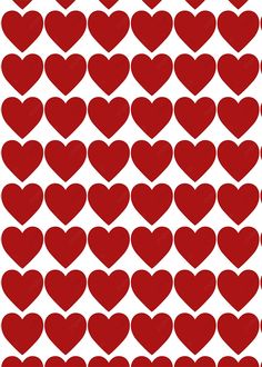 many red hearts arranged in the shape of heart shapes