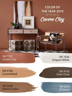 the color of the year is caramel clay and it's all in shades