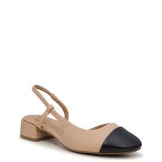 Add a touch of class to your everyday office attire with these womens Call It Spring Sofiia beige pumps Fashioned with synthetic upper, these 100% Peta-Approved Vegan dress pumps have a round cap toe and slingback strap with buckle closure for precise fitting. Features include smooth synthetic lining, B. E. D Foam insole made of 30% post-consumer waste for sustainable cushioned comfort and enhanced airflow, and a synthetic sole with low block heel. | Call It Spring Women's Sofiia Pump in Beige S Vegan Dressing, Beige Pumps, Office Shoes Women, Call It Spring Shoes, Low Heel Pumps, Office Shoes, Shoe Company, Low Block Heels, Office Attire