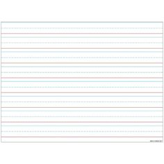 lined paper with lines in the middle and one line at the bottom, on white background