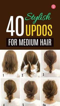 Mohawk Updo, Easy Updos For Medium Hair, Diy Updo, Up Dos For Medium Hair, Updos For Medium Length Hair, Hair Medium