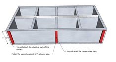 the diagram shows how to build an outdoor storage box with compartments for storing items and other things