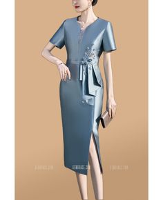 Buy elegant sheath cocktail party dress short sleeves at wholesale price online. Free shipping and pro custom service since 2009. Chic Short Sleeve Midi Dress For Wedding Guest, Elegant Short Sleeve Midi Dress For Evening, Formal Knee-length Bodycon Evening Dress, Formal Bodycon Knee-length Evening Dress, Fitted Short Sleeve Evening Dress For Summer, Elegant Sheath Summer Evening Dress, Knee-length Short Sleeve Dress For Summer Evening, Formal Midi Length Mother Of The Bride Dress, Elegant Short Sleeve Cocktail Midi Dress