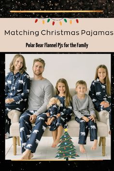 Flannel Polar Bear Pajamas for the Family! Get into the holiday spirit with SleepytimePjs traditional matching family pajamas. Match the whole family with men, women, kids, toddlers, babies and pets to capture the perfect Instagram-worthy post! #ad Bear Pajamas, Flannel Pjs, Pajamas Christmas, Matching Family Christmas Pajamas, Christmas Flannel, Matching Christmas Pajamas, Post Ad, Mens Sleepwear, Matching Family Pajamas