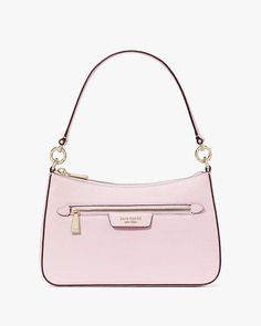 Girly Wishlist Gift Ideas, Cute Pink Purses, Pink Kate Spade Shoulder Bag, Coach Handbags Outfits, Kate Spade Pink Bag, 2024 Handbags, Christmas List Items, Purse Wishlist, Pink Kate Spade Purse