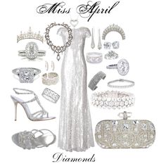 Miss April ♥ Royal Prom, Zodiac Fashion, Light Wardrobe, Diamond Girl, Dress Up Outfits, Party Outfits, Book Ideas