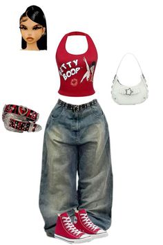 #Y2KStyle #ThrowbackVibes #2000sFashion #GlitterAndGlam #RetroRevival Cute Everyday Outfits Y2k, Fashion Inspo Outfits Baggy, Early Fashion 2000s Outfits, 2000s Fashion Outfits Black Women Y2k, Rich Y2k Outfits, Baddie 90s Outfits, School Birthday Outfit Ideas, Hyphy Bay Area Outfits, Y2k Bratz Fashion