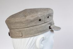 Handmade linen summer caps sewn using old technology without synthetic fabrics inside of the cap. Due to this, the linen cap is breathable and perfect for hot summer days Classic model of newsboy cap is unisex, so it will fit on both men and women. 100% linen, not dyed. 100 % cotton lining. Plastic is used for the brim of the cap, so you can wash it as much as you need. Eyelets - stainless steel SIZE: please coose from drop down menu US Size - 7 1/8, could be reduced to 7, (57-56cm) US Size - 7 Linen Flat Cap For Summer, Summer Linen Flat Cap, Cotton Flat Cap For Summer, Adjustable Linen Flat Cap, Beige 5-panel Baseball Cap For Summer, Adjustable Linen Cap, White Scrunchie, Blue Scrunchie, Wrist Accessories