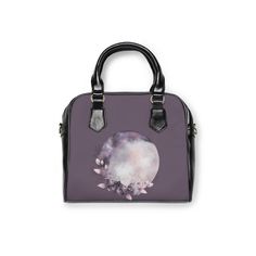 ---------------Welcome to The Giggling Fox-------------------- Mystical full moon glow purple witchy sustainable vegan PU leather small shoulder bag. Made in vegan PU leather. Product is made to order and It is available in one sizes.  Please read through this description so you understand the shop policies and what to expect. Here's what you need to know in a nut shell! 100 % High-grade vegan PU leather Gold colored zipper and hardware Adjustable and removable vegan PU leather shoulder strap Available in one seize  With polyester lining Stylish fit Black handle Double sided print  Printed with the best water based pigment inks Ready to ship in 1 - 2 weeks For goth lovers and romantics everywhere this vegan PU leather small shoulder bag i a must. Its unique design will make you smile. This Modern Purple Satchel For Daily Use, Purple Top Handle Shoulder Bag As Gift, Purple Top Handle Bag As Gift, Modern Purple Shoulder Bag With Adjustable Strap, Purple Crossbody Bag As Gift, Purple Crossbody Bag For Gift, Purple Shoulder Bag With Detachable Strap As Gift, Purple Satchel Shoulder Bag Gift, Elegant Lavender Shoulder Bag For Daily Use