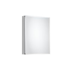 20 in. x 26 in. Recessed or Surface-Mount Bathroom Medicine Cabinet with Beveled Mirror in Silver - Super Arbor Black Chest Of Drawers, Surface Mount Medicine Cabinet, Silver Cabinets, Medicine Cabinet With Mirror, Cabinet With Mirror, Tempered Glass Shelves, Mirror Interior, Beveled Mirror, Types Of Doors