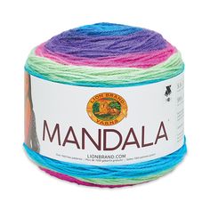 multicolored ball of yarn with the words mandala on it