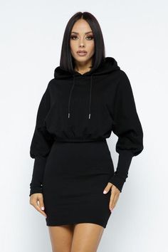 Hoodie Dress Hoodie Dress Outfit, Sweatshirt Dress Outfit, Long Sweatshirt Dress, Black Hoodie Dress, Hood Dress, Oversized Hoodie Dress, Trendy Hoodies, Winter Fashion Outfits Casual, Everyday Fashion Outfits