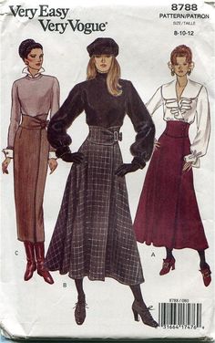 Look 80s, Design Moda, Vintage Dress Patterns, Vogue Pattern, Vogue Patterns, Fashion Design Drawings, Fashion Design Sketches, Moda Vintage, Vintage Vogue