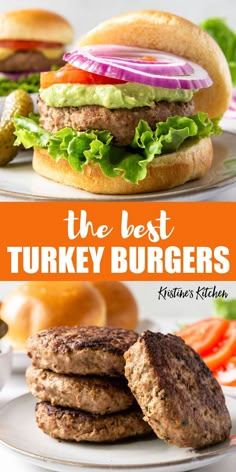 the best turkey burgers with lettuce and tomato