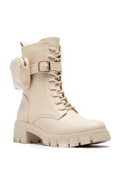 Women's Combat Boots, Calf High Boots, Gameday Couture, Womens Combat Boots, Favorite Boots, Chunky Block Heels, Beige Shoes, Urban Outfits, Mid Calf Boots