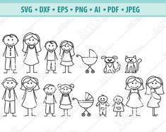 Dremel Rocks, Doodle People, Boy Clipart, Stick Drawings, Stick Figure Animation, Stick Family, Stick People, Stick Figure Family, Family Clipart