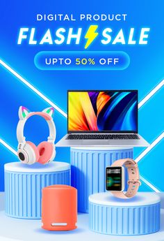 the flash sale is up to 50 % off on all electronics and gadgets