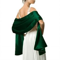 Women Shawls and Wraps for Evening Dresses Bridal Party Special Occasion by Lansitina MATERIAL & SIZE: soft satin. Extra Large shawl: 94.5 INCH*26 INCH (240*70cm). Oversized wraps. FEATURES: This plus size satin wrap shawl can be worn long, doubled, wrapped or twisted. Great gifts for bridemaids, teen girls and ladies. OCCASIONS: These formal stylish satin wraps will be prefect for bridal wear, prom gown, wedding party, evening wear, prom, formal party and other special occasions. 11 COLORS: Bla Evening Shawls And Wraps, Evening Scarf, Silk Scarf Wrap, Bridal Wrap, Satin Evening Dresses, Wedding Shawl, Prom Formal, Women Shawl, Pashmina Scarf