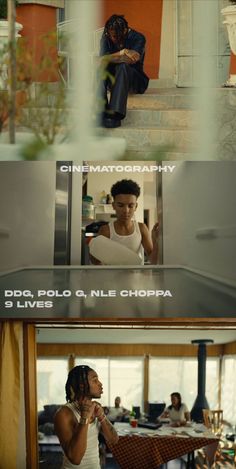 two people sitting at a table in front of a tv screen with the caption do you love me choppa?