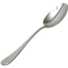 a spoon that is sitting on top of a white surface with the handle extended up