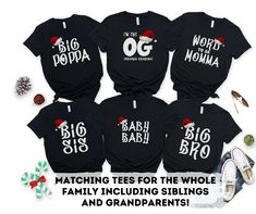 Matching Family Christmas Shirts, Old School Matching Christmas Pajamas, Hip Hop Party Shirt, Old School Rap Toddler Shirt, Family Holiday This listing is for one shirt. To create a set add one shirt to your cart, then return to the listing to add another shirt to your cart until your matching family set is complete. Contact seller for different sizes for toddler/youth/onesie/etc This unisex cotton tee is soft and lightweight, with the right amount of stretch. Our solid color unisex tees are sup Family Matching Christmas Pajamas Fun, Unique Family Christmas Pajamas, Christmas Pajama Shirts Vinyl Family, Christmas Family Matching Pajamas, Matching Christmas Shirts Families, Christmas Family Pajamas Ideas, Christmas T Shirt Ideas Family, Diy Christmas Pajamas, Family Tshirt Ideas