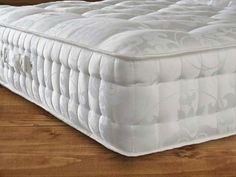 the mattress is made up and ready for someone to use it on their bedding