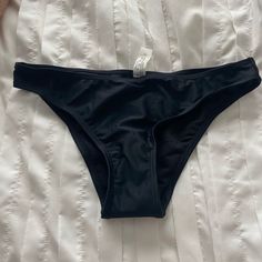 Never Worn Black Shein Bikini Bottoms Black Swimwear Briefs For Sunbathing, Black Brief Tankini For Poolside, Black Tankini For Poolside, Black Brief Tankini For Pool, Black Stretch Tankini With Brief Bottom, Black Swimwear Brief With Lined Body, Black Stretch Tankini With Brief, Black Party Swimwear Briefs, Black Fitted Brief Swimwear