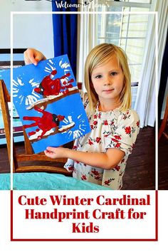 This Cardinal Handprint Craft preserves a precious child’s handprint as a picture of a cardinal. Kids will love this easy painting idea as they dip their hands in red paint! Follow the step-by-step tutorial to create cardinals sitting on a branch in the winter snow. It's cute art project to give as a DIY gift or ​ ​special homemade card.