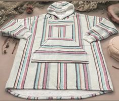 Sherpa Baja hoodie wearable blanket drug rug Casual White Hooded Poncho, Baja Hoodie, Bogo Sale, Mexican Blanket, Oversized Blanket, Hoodie Oversize, Wearable Blanket, Buy One Get One, Cotton Candy