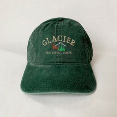 100 % Cotton.  One size fit most with an adjustable buckle strap closure, fitting up to XL size. Crown measures 3 1/2 inches deep. Bill measures 2 3/4 inches long. Adult / Unisex  Thick, Soft, and light material. Hand wash only. Very nice quality-built hats with quality embroidery work. Green Casual Hat For Adventure, Green Curved Brim Dad Hat For Outdoor, Green Fitted Hat For Outdoor, Casual Green Hat For Adventure, Casual Green Baseball Cap For Outdoor Activities, Green Adjustable Dad Hat For Outdoor Activities, Casual Adjustable Baseball Cap For Camping, Green Casual Hat For Camping, Casual Green Hats For Camping